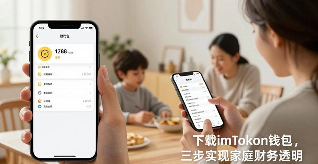 下载imToken钱包，三步实现家庭财务透明