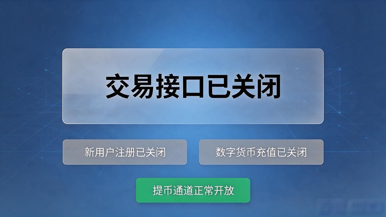 数字货币关闭交易接口_数字货币交易所关闭接口提币流程_监管压力下交易所关闭提币操作指南