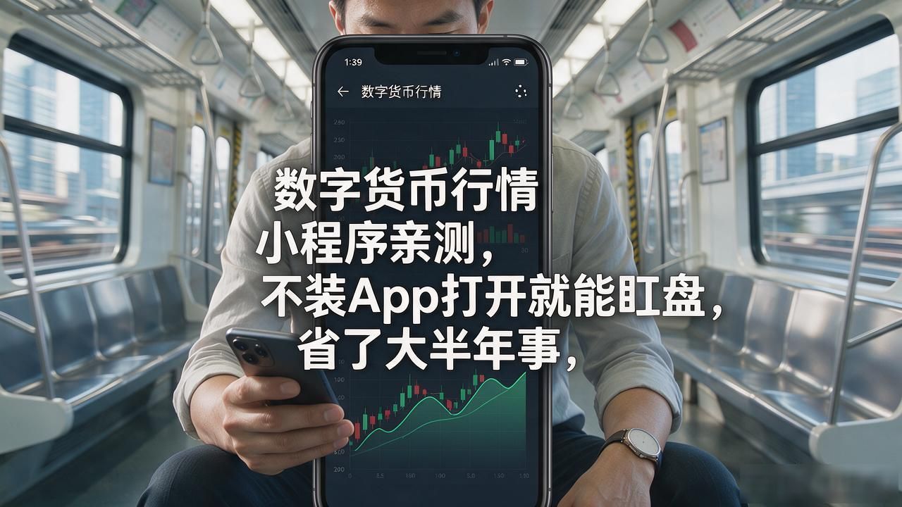 数字货币行情小程序亲测，不装App打开就能盯盘，省了大半年事
