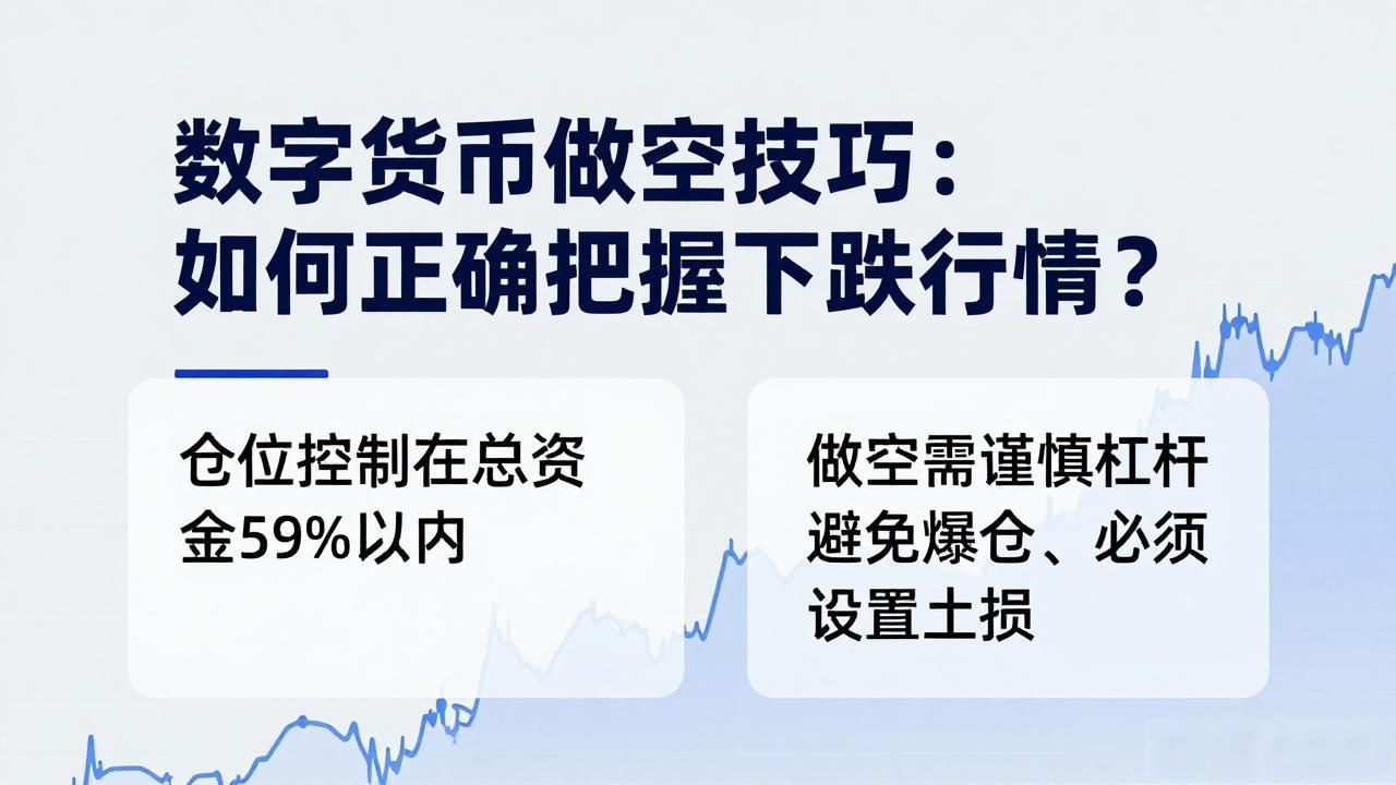 数字货币做空技巧：如何正确把握下跌行情？