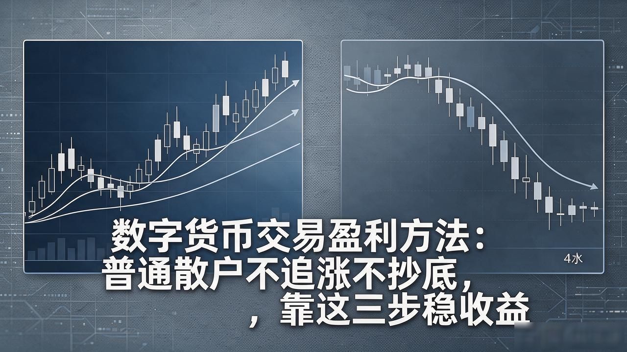 数字货币交易盈利方法：普通散户不追涨不抄底，靠这三步稳收益