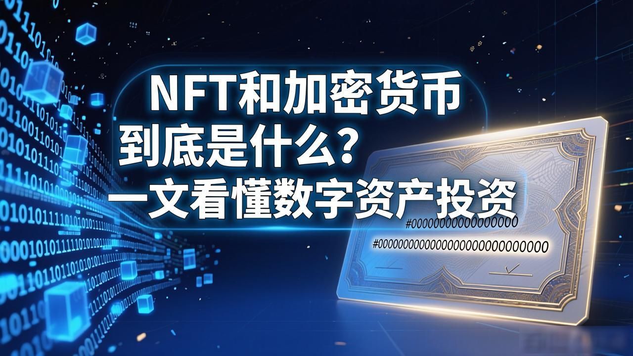 NFT与加密货币的区别联系_nft数字加密货币_通俗易懂解释NFT和加密货币