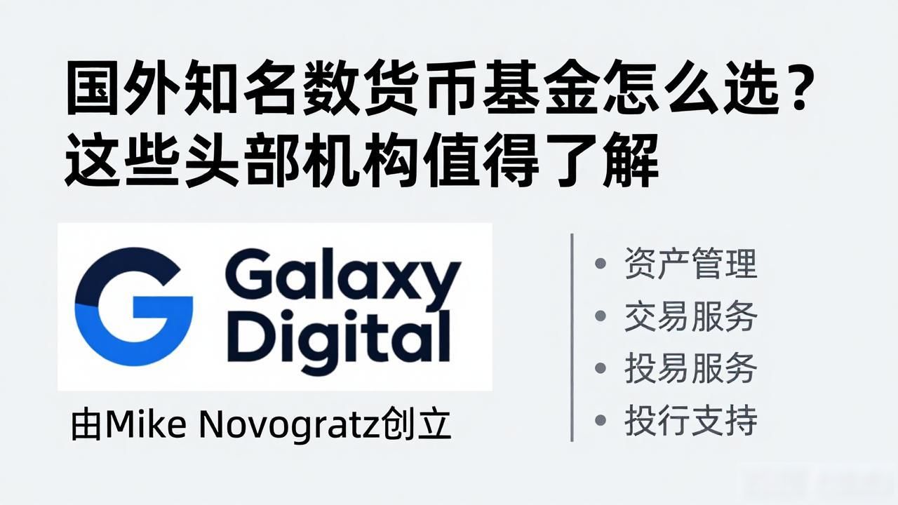 国外知名数字货币基金怎么选？这些头部机构值得了解