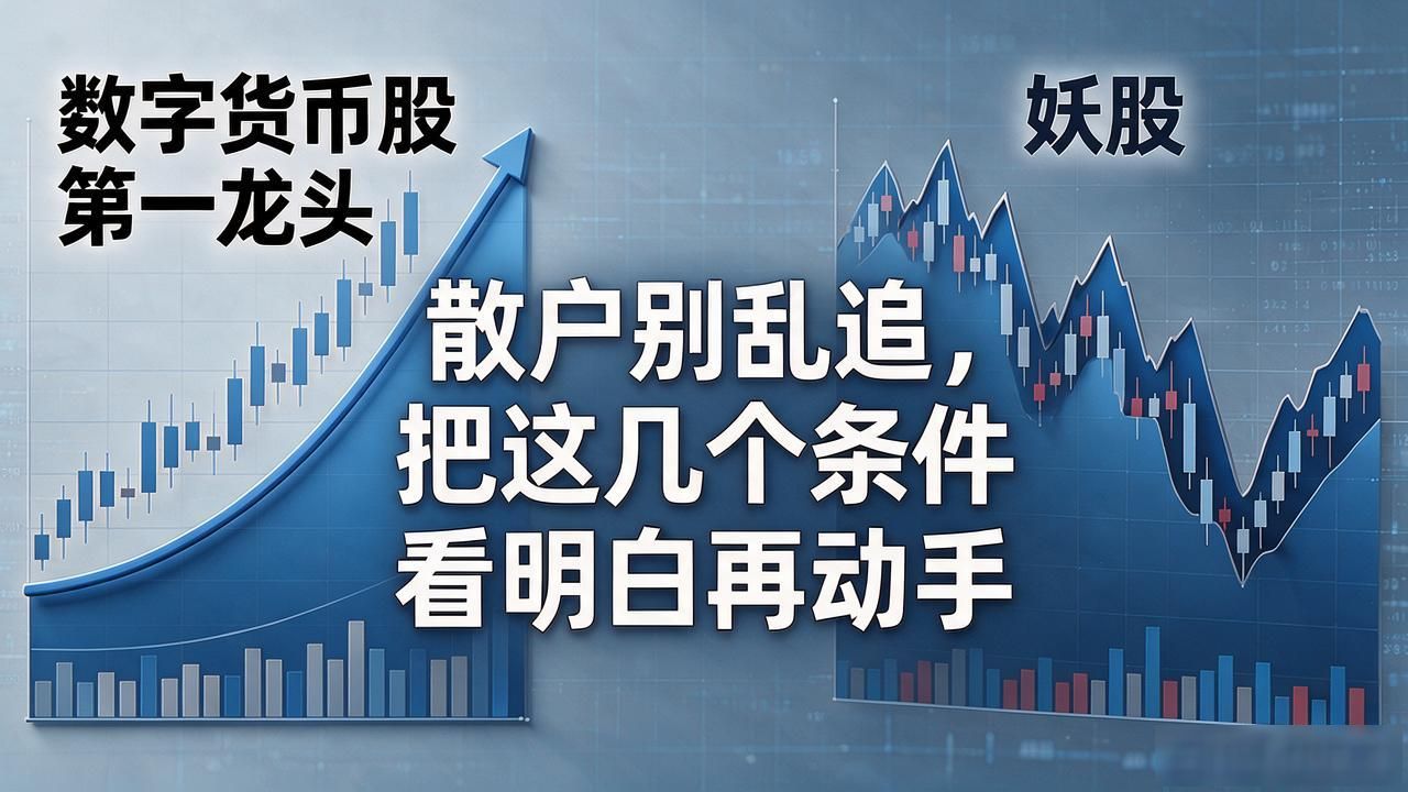 数字货币股第一龙头到底是谁？散户别乱追，把这几个条件看明白再动手