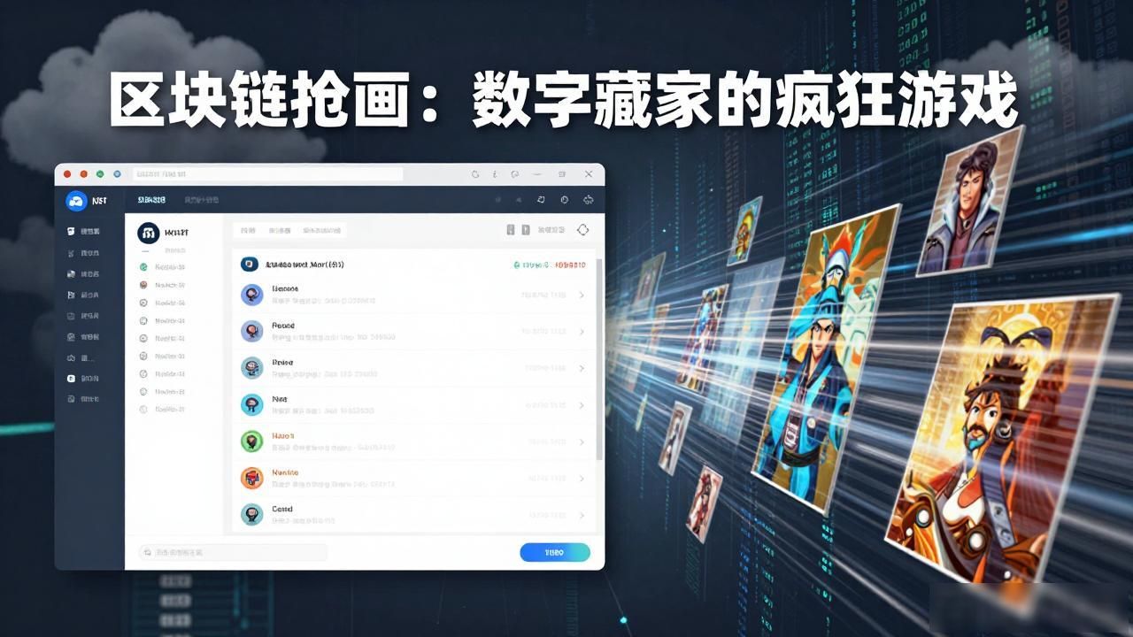 区块链抢画：数字藏家的疯狂游戏