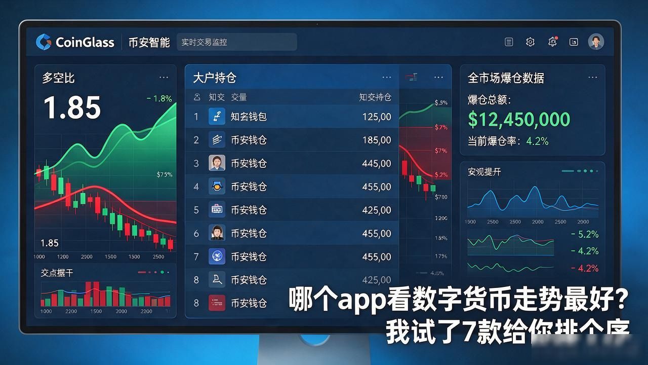 哪个app看数字货币走势最好？我试了7款给你排个序