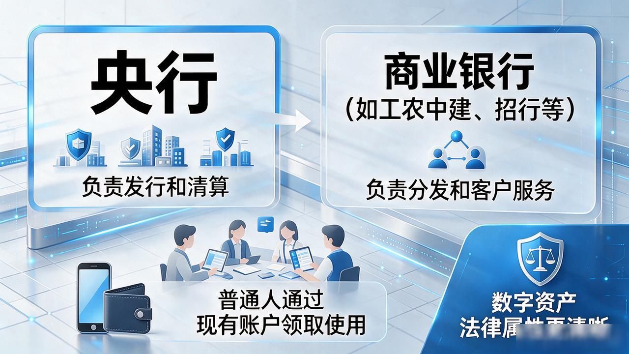 数字人民币法定货币地位_央行数字货币国家声明_双层运营体系商业银行