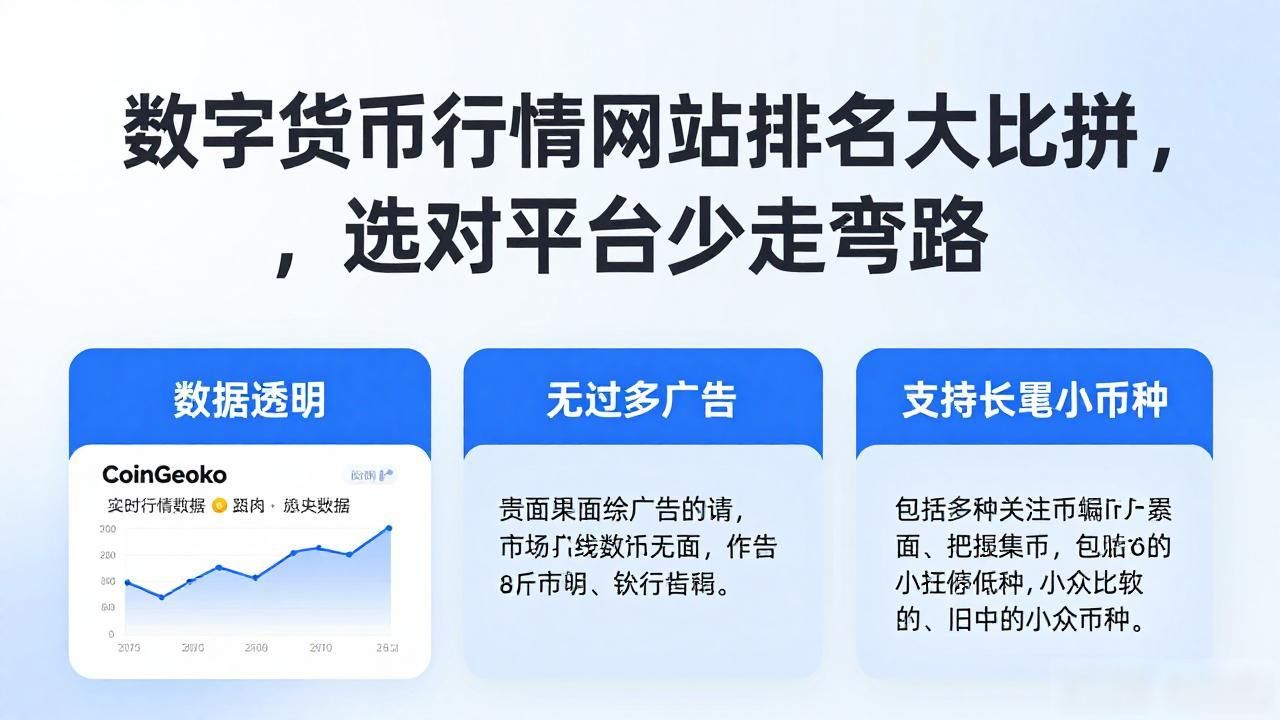 数字货币行情网站排名大比拼，选对平台少走弯路