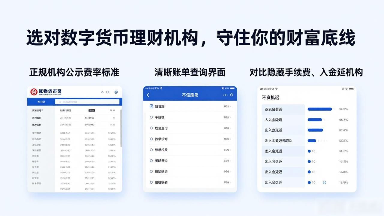 选对数字货币理财机构，守住你的财富底线