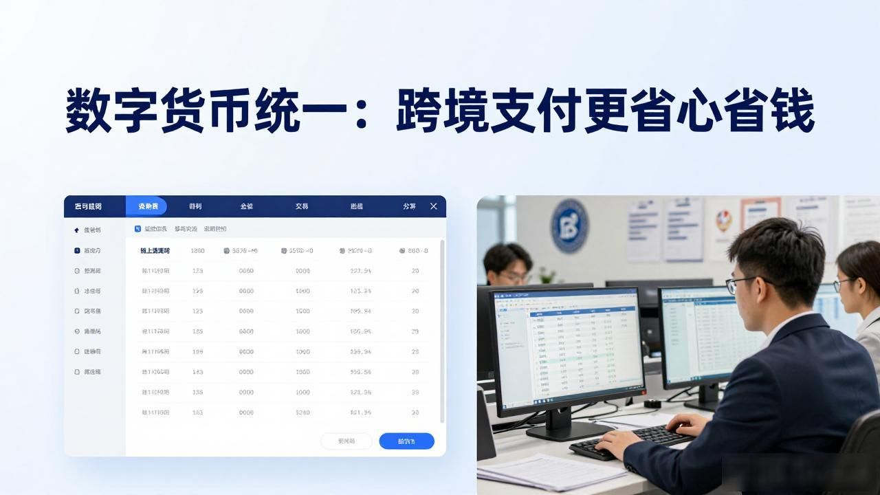 数字货币统一：跨境支付更省心省钱